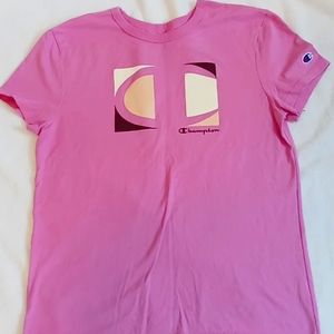 Like New Champion Pink T Shirt Size Small